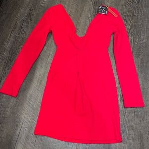 Women’s red dress